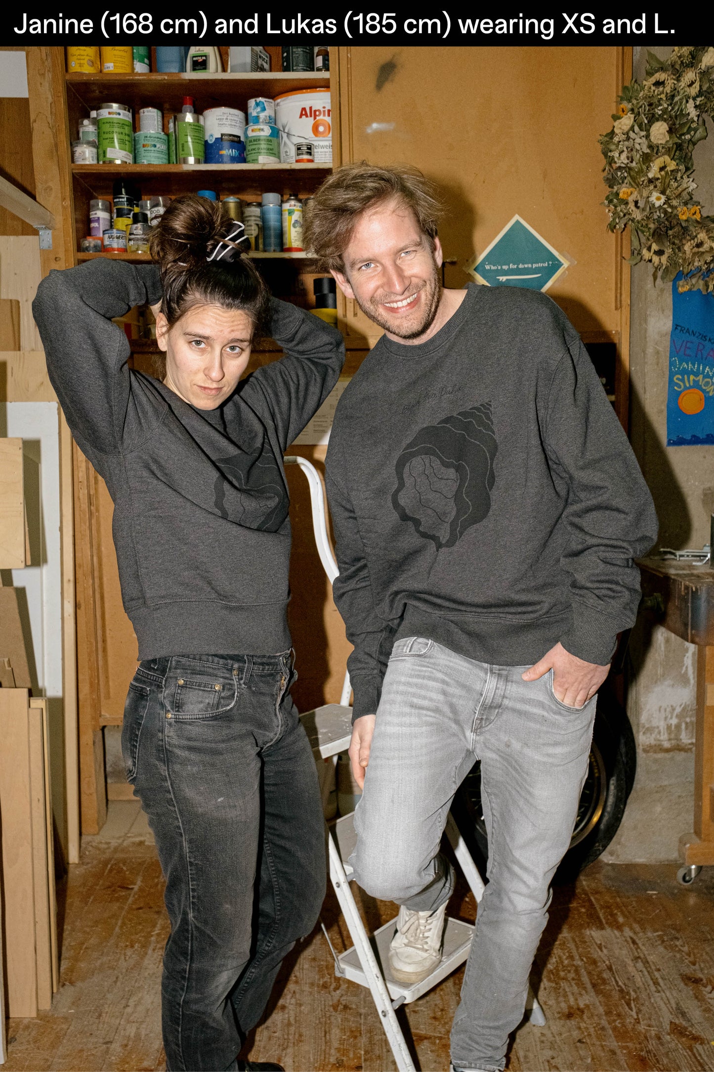 90s Pullover Dunkelgrau