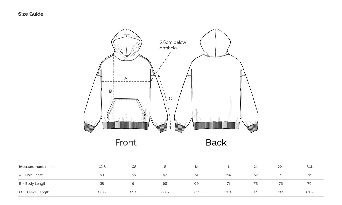 Hoodie schwarz Everything Tour 2026