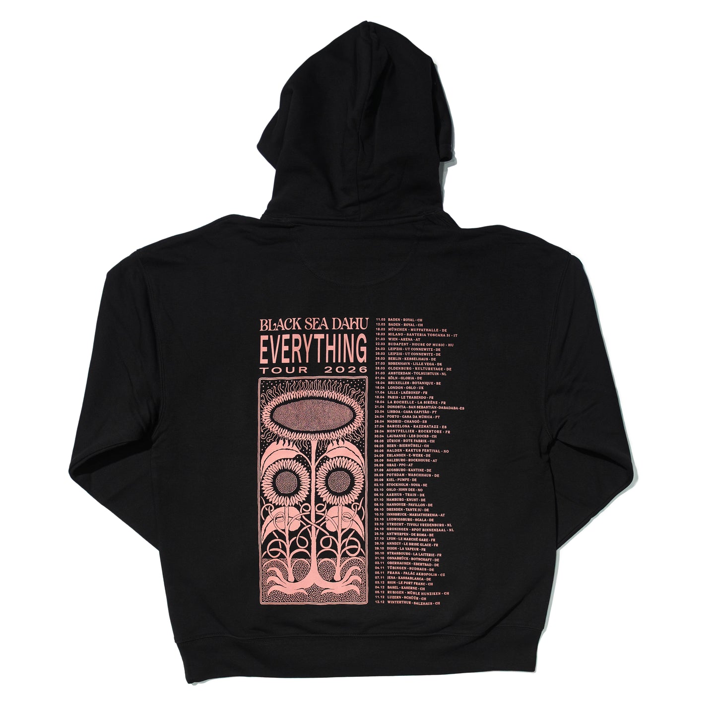 Hoodie schwarz Everything Tour 2026
