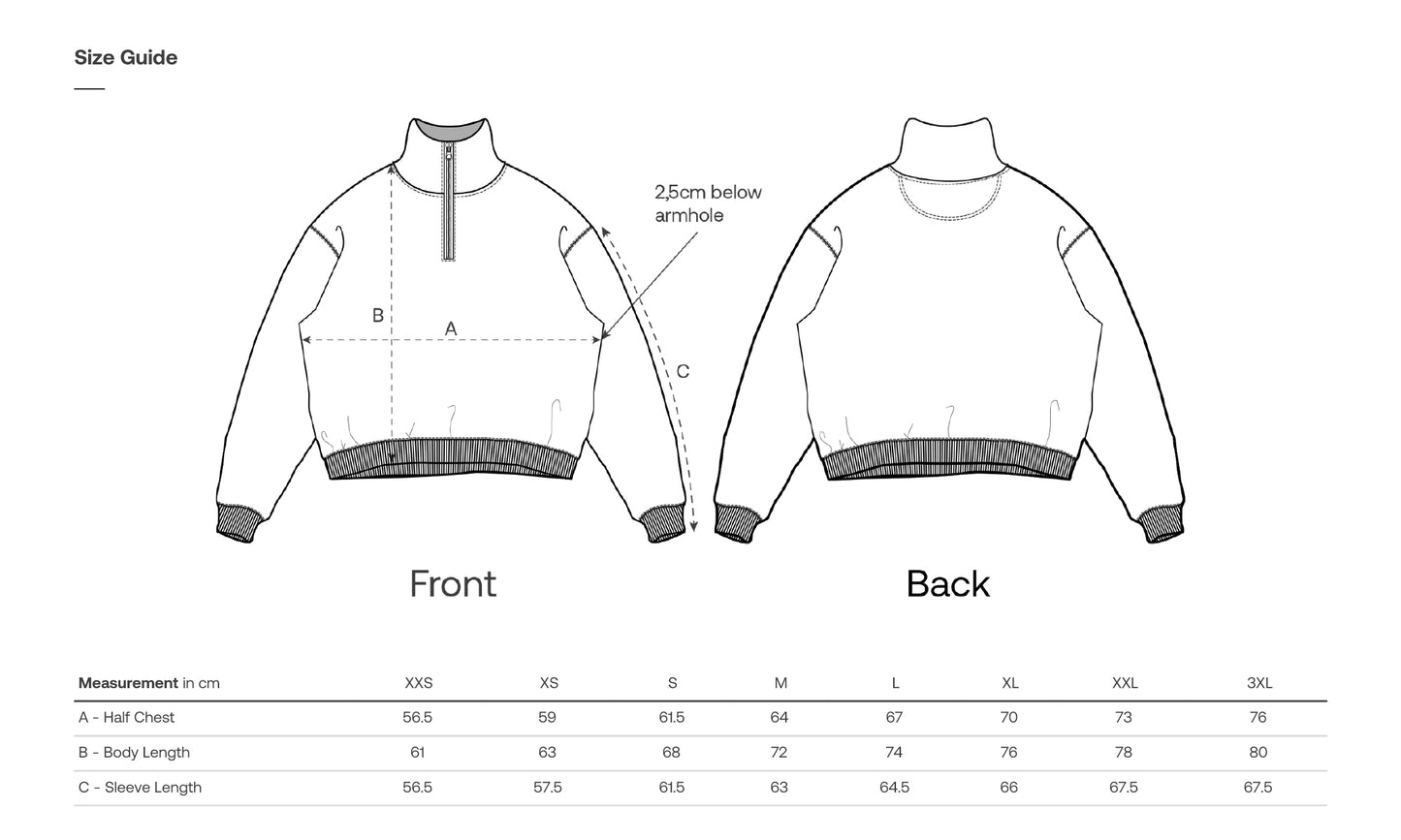 Pullover Half-Zipper Rot Sunflower