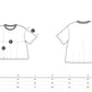 T-Shirt Dunkelblau Not A Man, Not A Woman