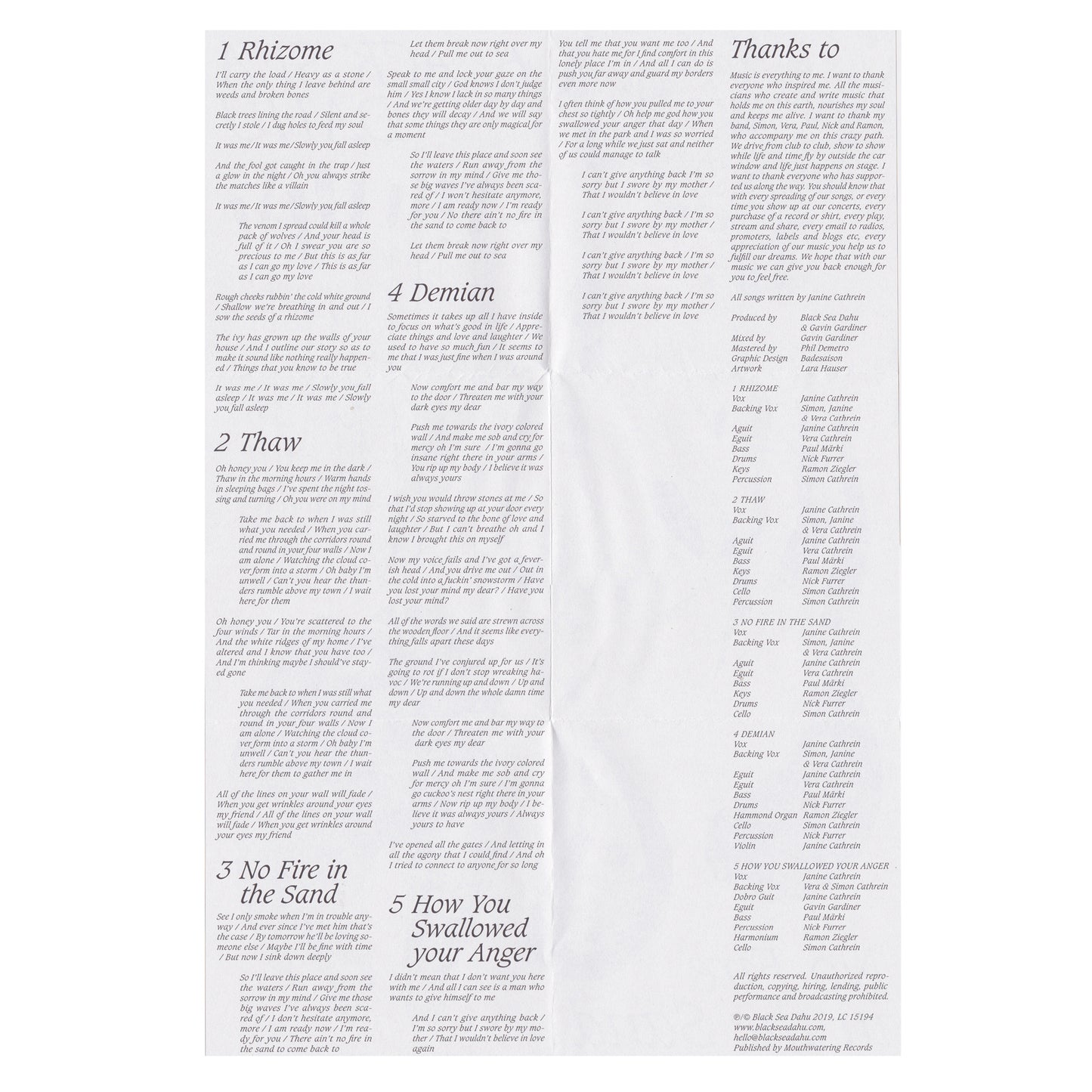 No Fire in the Sand (CD)