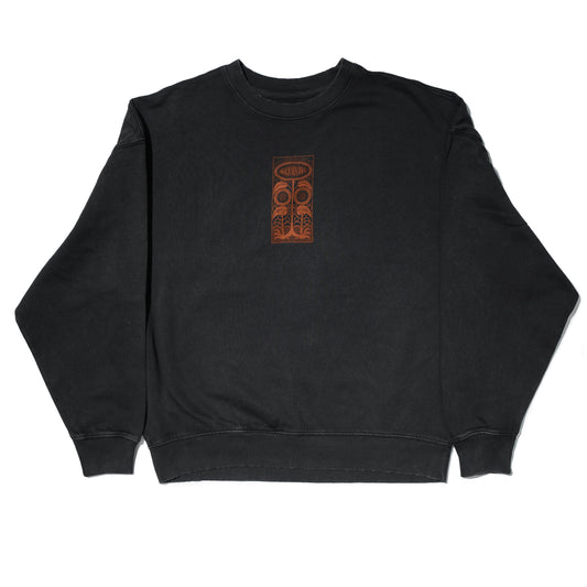 Pullover Vintage Dunkelgrau Dragon