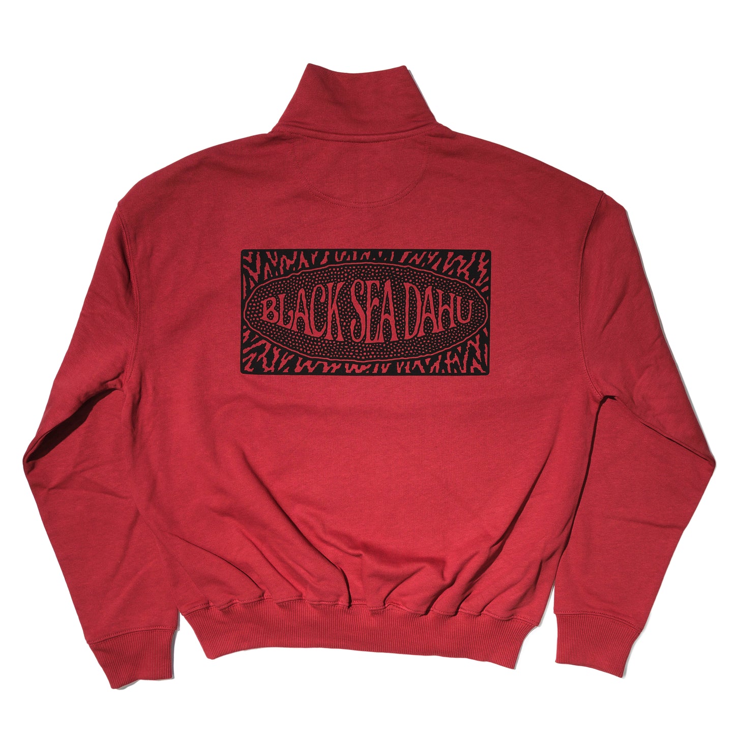 Pullover Half-Zipper Rot Sunflower