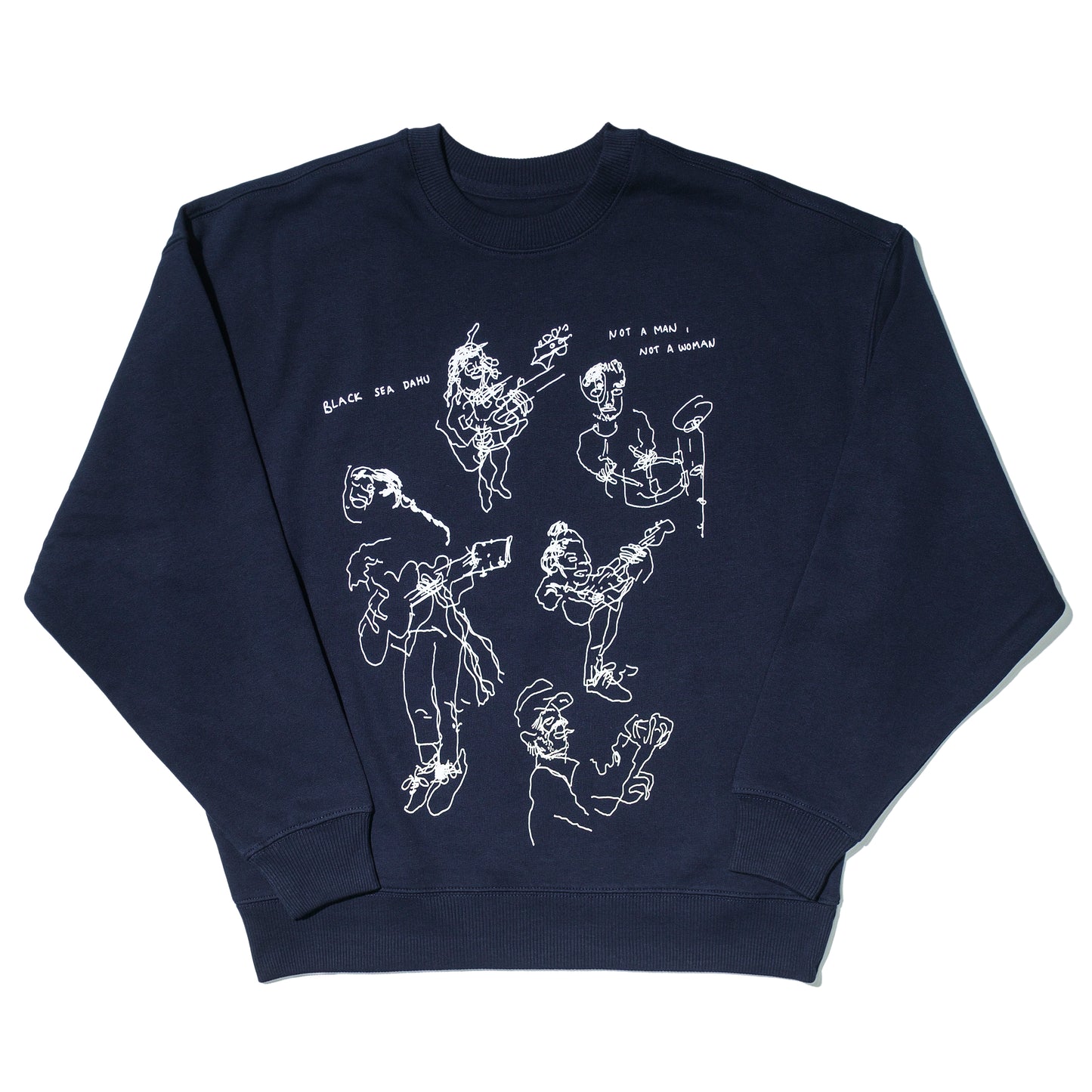 Sweater Dark Blue Not a Man, Not a Woman