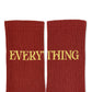 Socken Dunkelrot