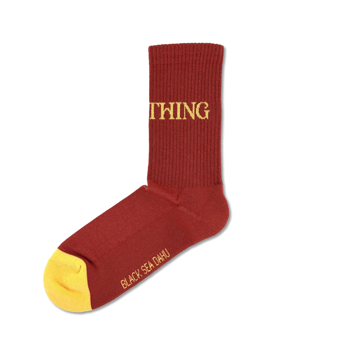 Socken Dunkelrot