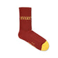 Socken Dunkelrot