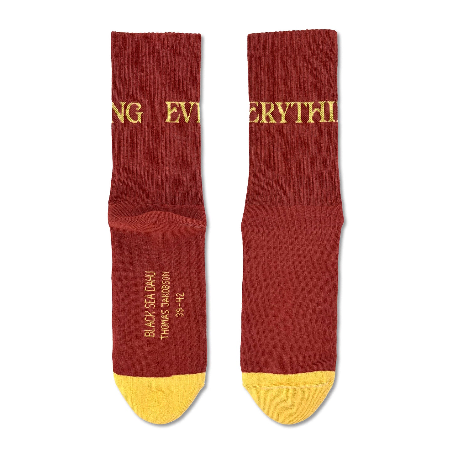Socken Dunkelrot