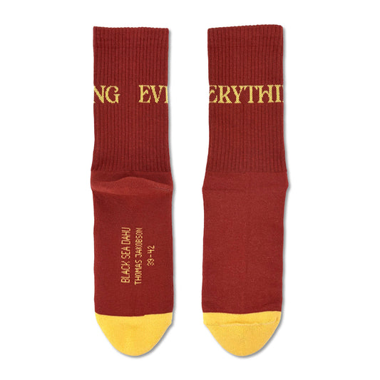 Socken Dunkelrot